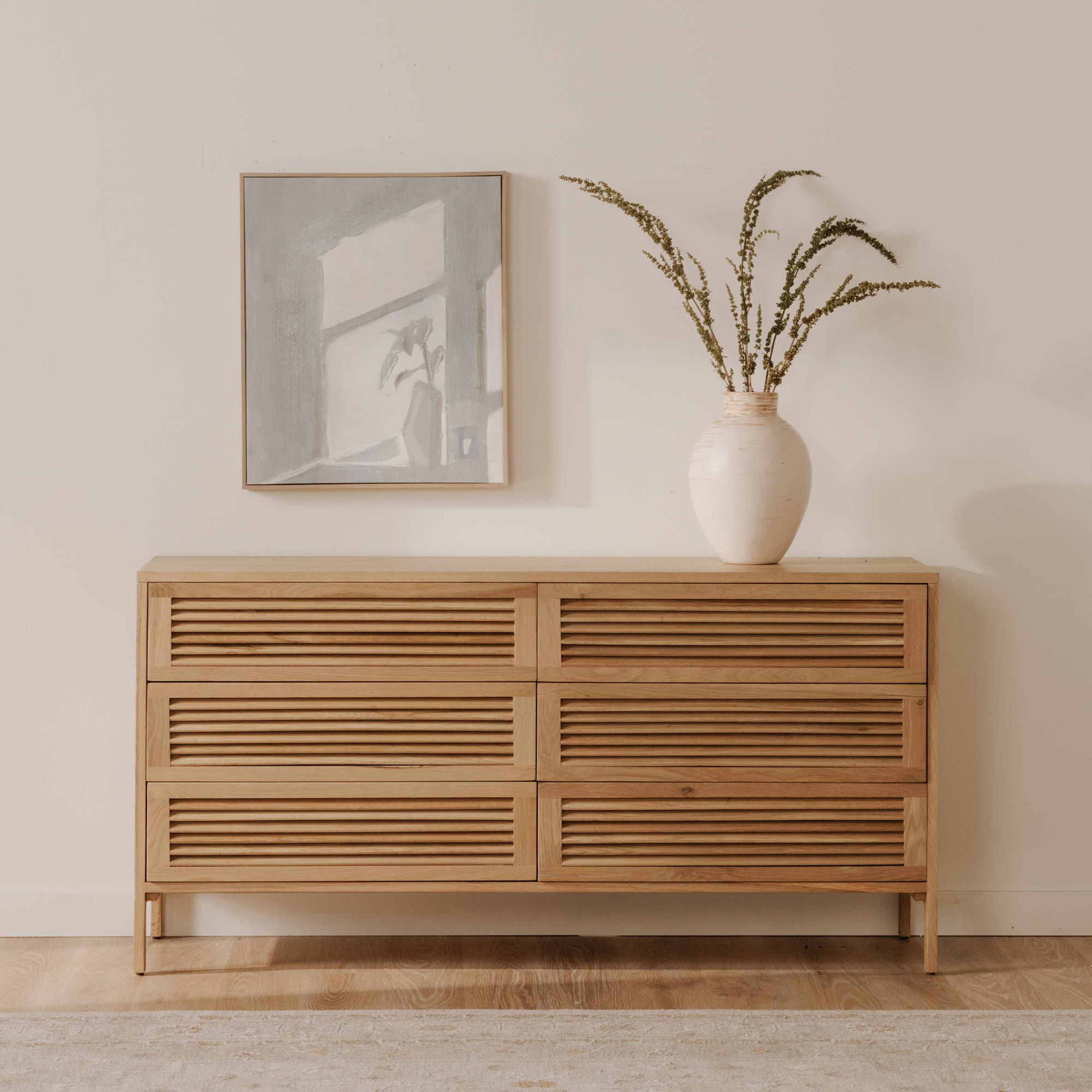 Teeda 6 Drawer Dresser Natural large image 