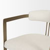 Hollyfield II Cream Fabric Seat with Gold Iron Frame Dining Chair thumbnail 11