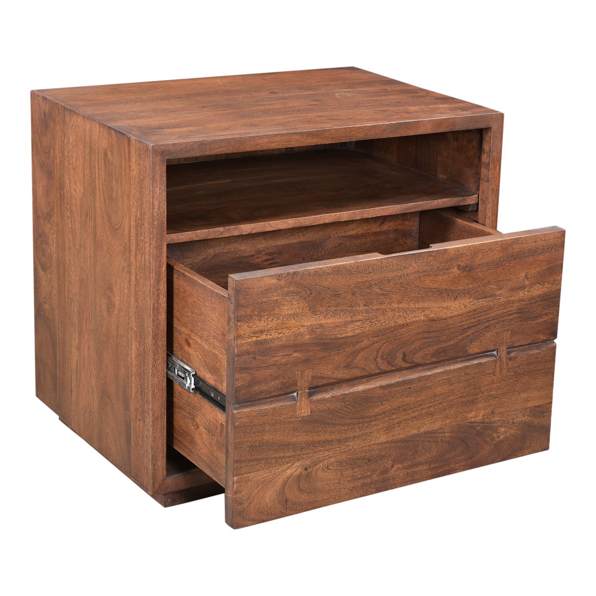 Madagascar Nightstand, by Moe's Home, 26" width x 24.5" height x 18" depth View 3