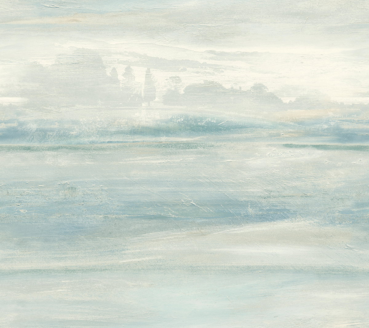 Soothing Mists Scenic Blue Peel & Stick Wallpaper, by York Wall, 20' length x 2'3" width x 0.02" depth