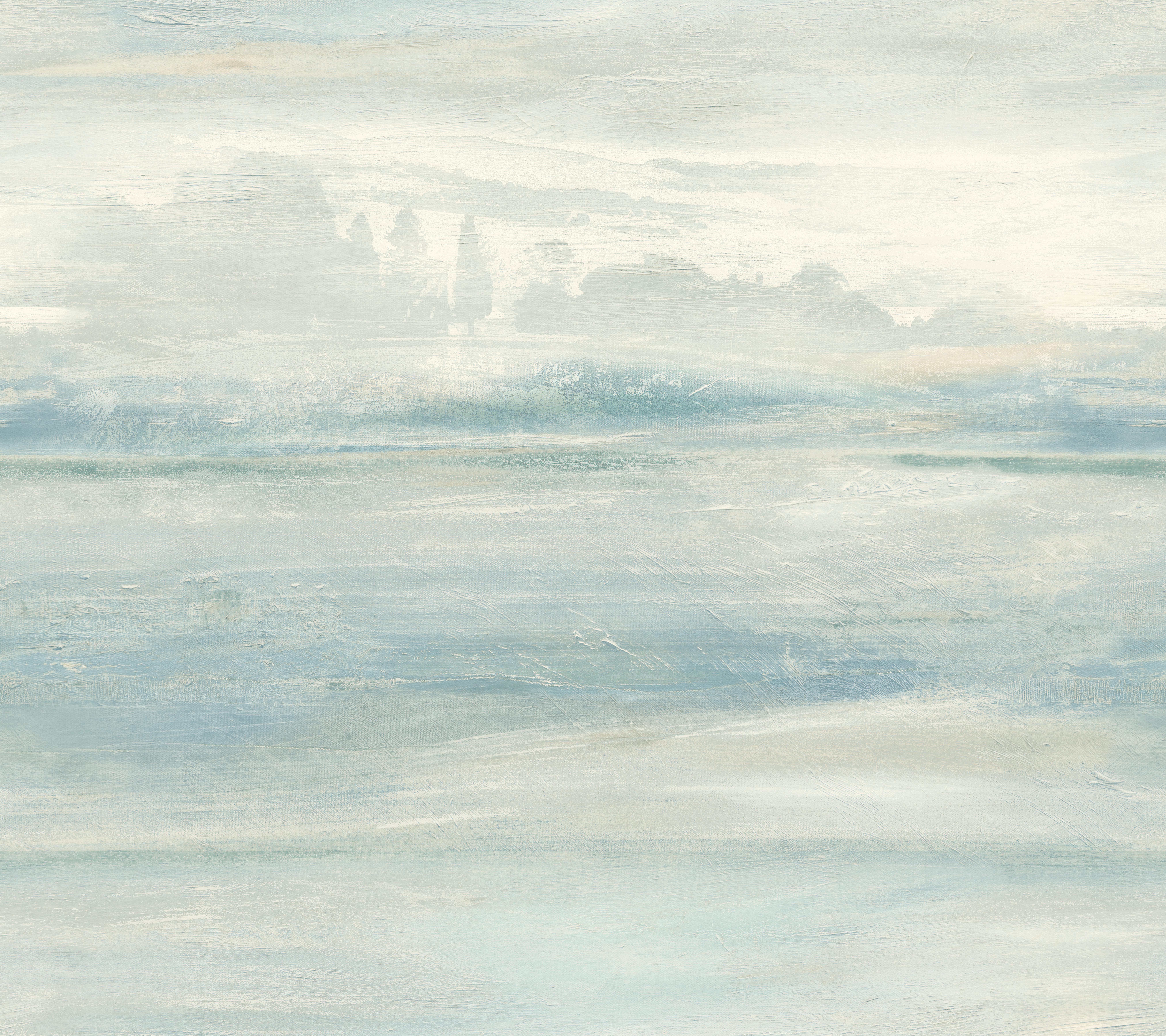 Soothing Mists Scenic Blue Peel & Stick Wallpaper large image 