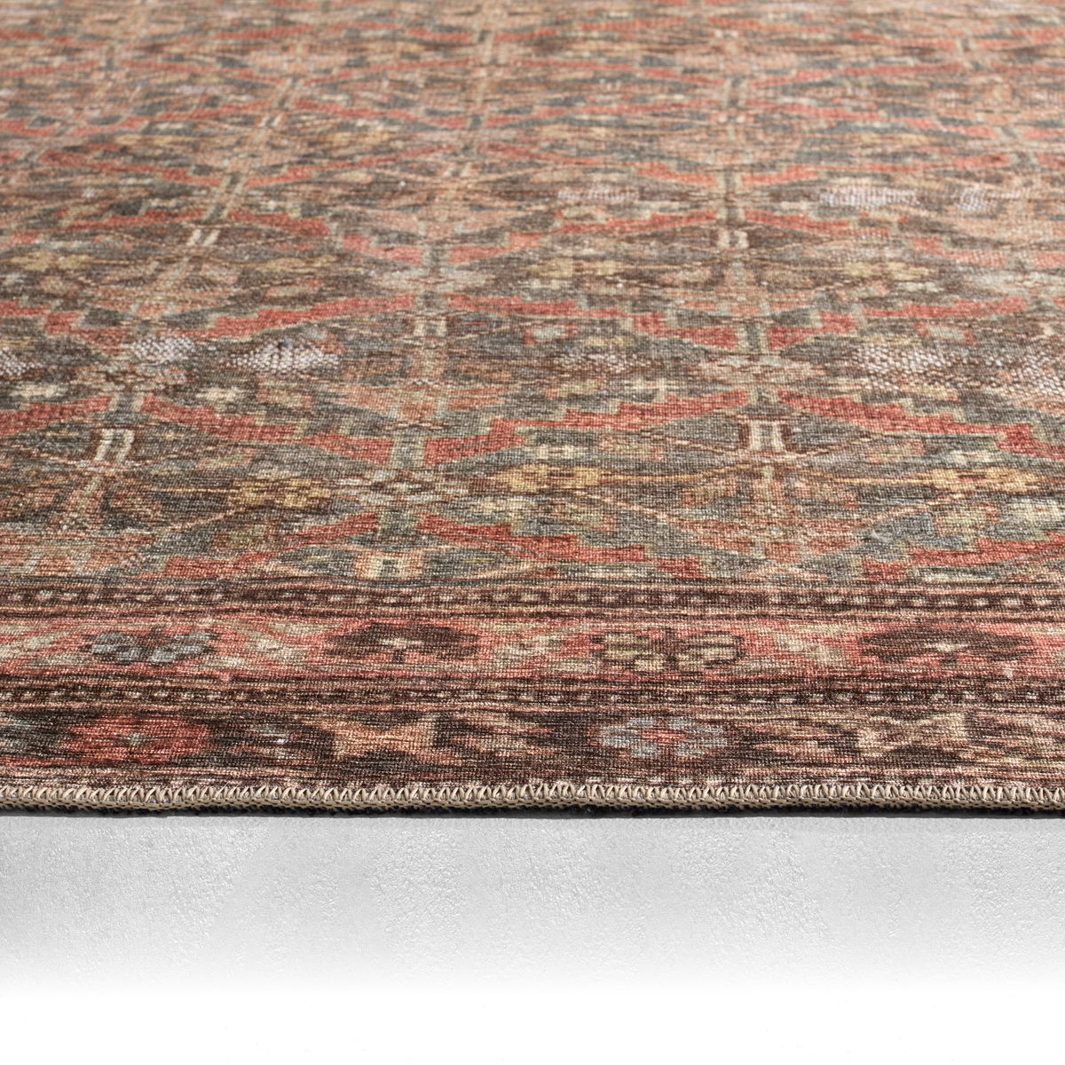 Vibe by Jaipur Living Arjoel Powerloomed Oriental Red Area Rug (6'x9'), 9' length x 6' width x 0.13" height View 2