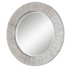 Repose Whitewash Round Mirror, by Uttermost, 3' width x 3' height x 1.3" depth thumbnail 4