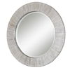 Repose Whitewash Round Mirror, by Uttermost, 36" width x 36" height x 1.3" depth thumbnail 4