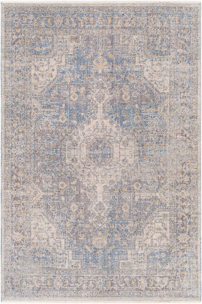 Subtle Machine Woven Rug, by Surya, 1'3.75" length x 1'3.75" width