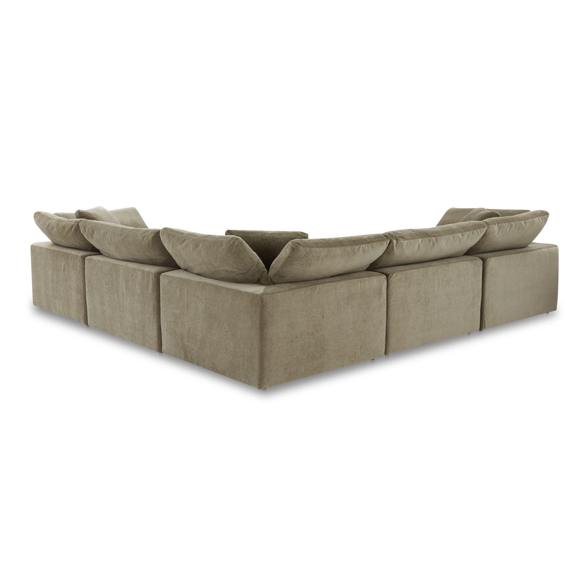 Clay Classic L-shaped Modular Sectional Desert Sage large image 
