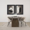 Shannon Contoured Back Dining Side Chair | Oatmeal Fabric with Metal, Dining Chair by Mercana, 22.5" length x 22.75" width x 31.5" height thumbnail 2