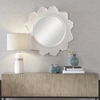 Sea Coral White Round Mirror thumbnail 4
