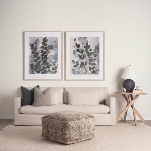 Khloe Large Taupe Pouf