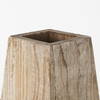 Allen II Small Natural Wooden Base Oval Vase, by Mercana, 7.87" length x 4.9" width x 15.25" height thumbnail 8