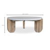Wunder Coffee Table White, by Moe's Home, 36.5" width x 13.75" height x 36.5" depth thumbnail 9