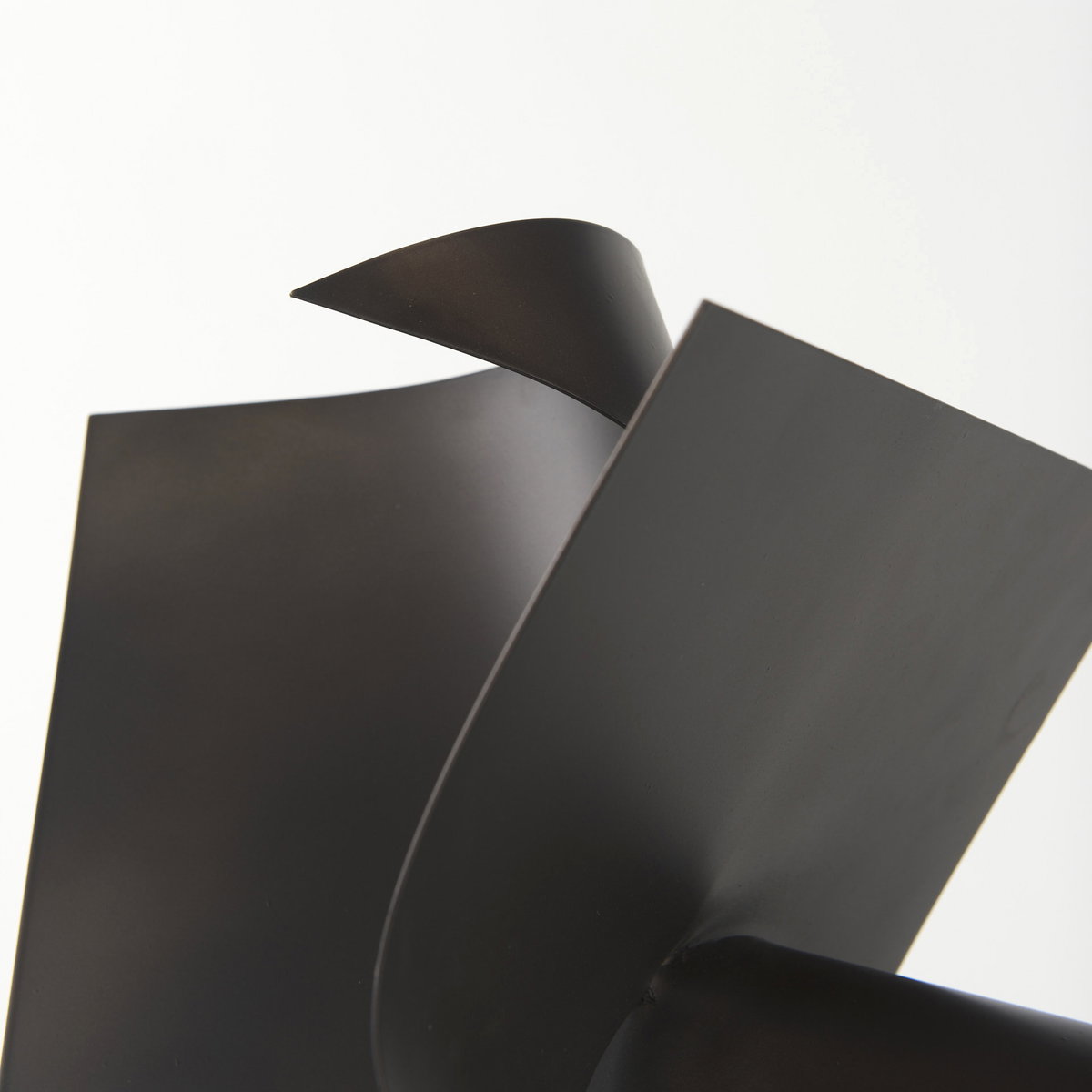 Francesca  Black Metal Sculptural Decorative Object, by Mercana, 11.81" length x 11.81" width x 11.81" height View 8