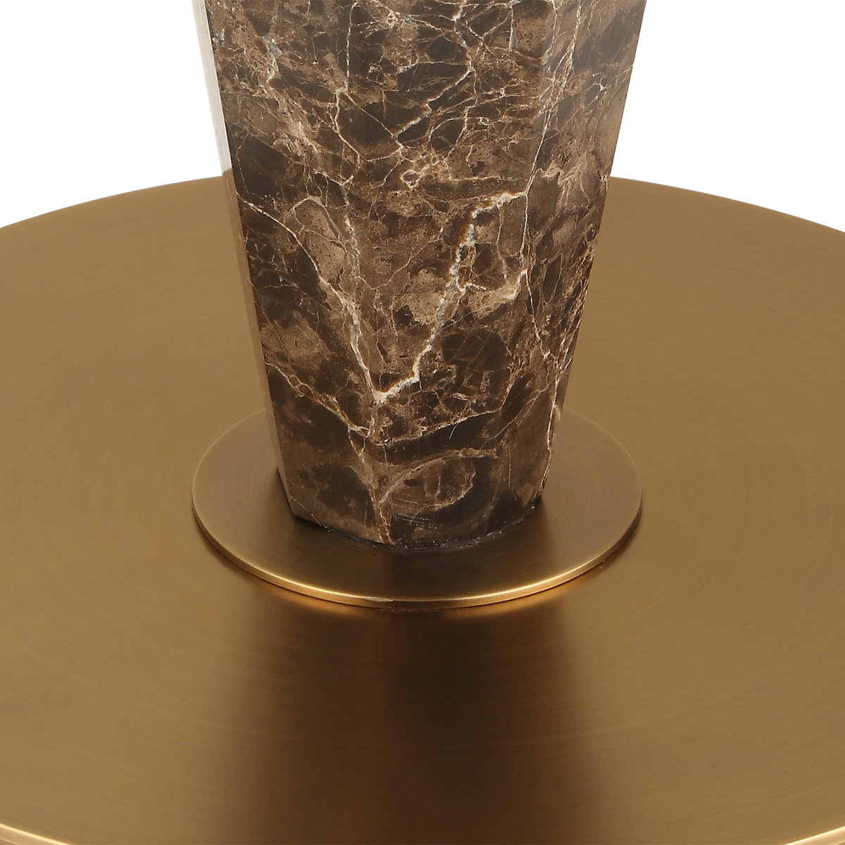 Tyree Brown Marble Floor Lamp, by Uttermost, 20" width x 66" height x 20" depth View 6