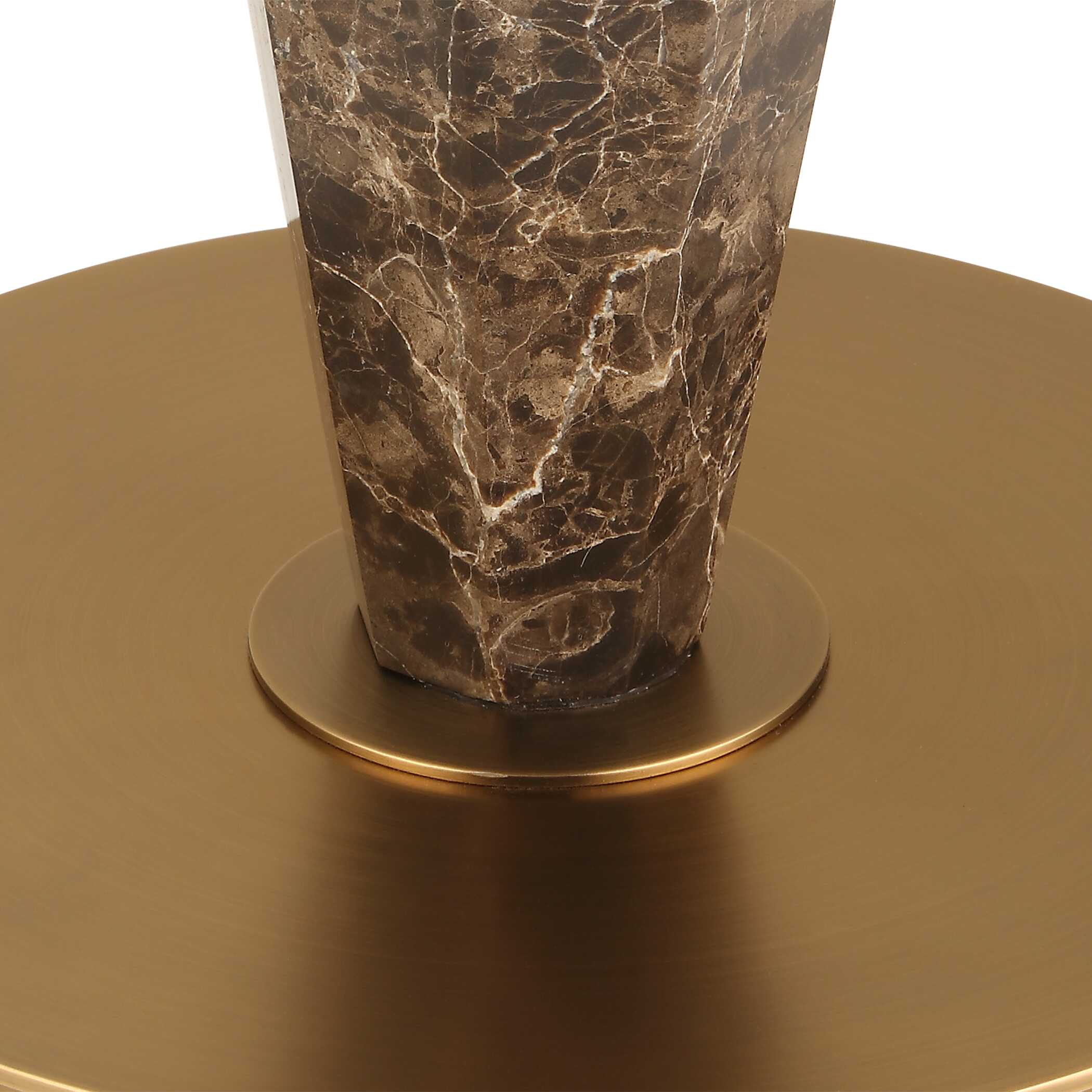 Tyree Brown Marble Floor Lamp large image 