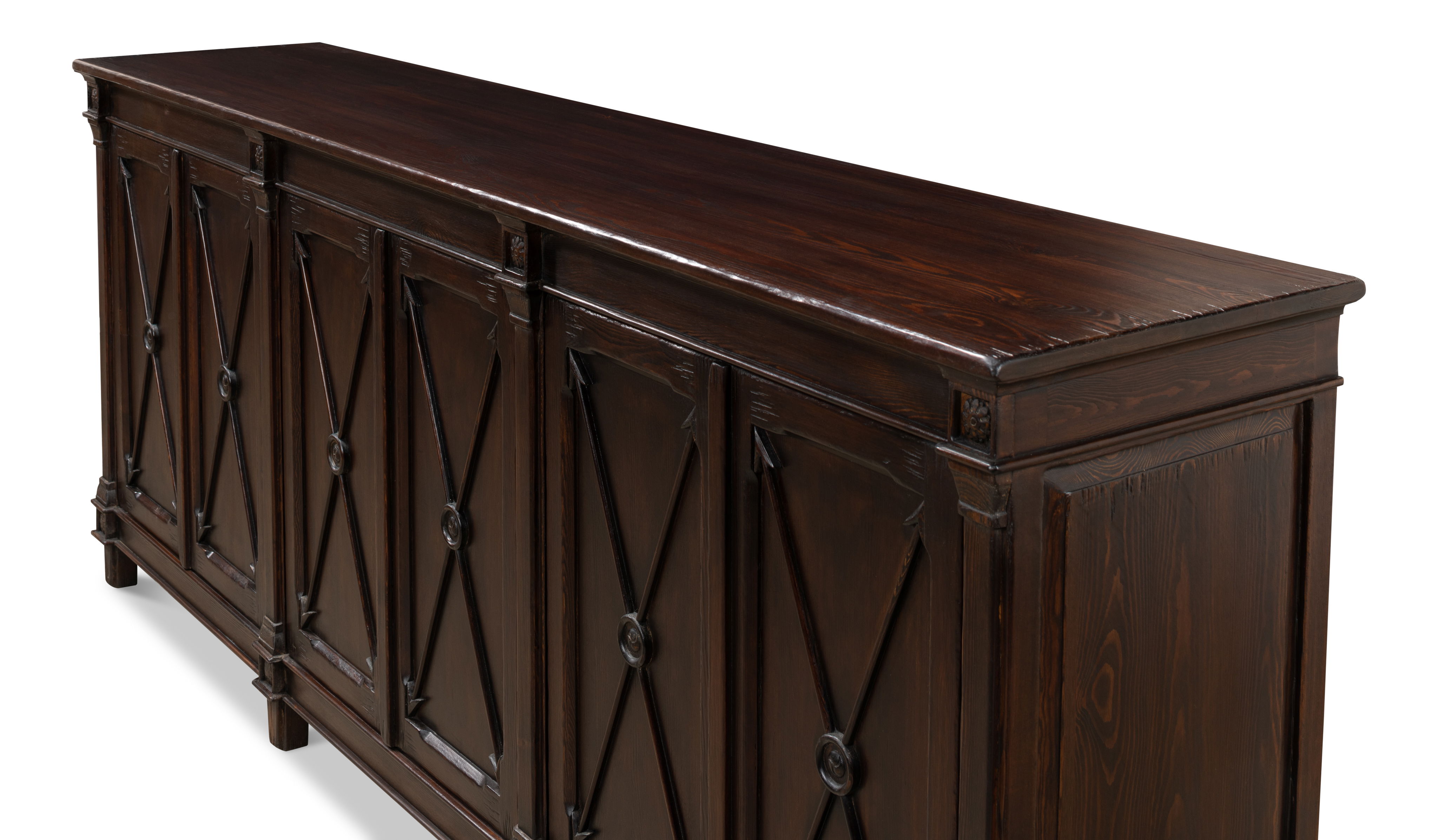 Marksman Sideboard  Dark Brown large image 