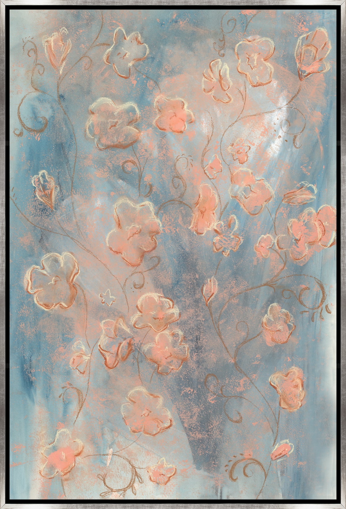 25.5 x 37.5 Coral Floral, Art by Leftbank Art, 25.5" width x 37.5" height View 1