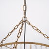 Rhone Gold Metal and Wood Beaded Chandelier thumbnail 4
