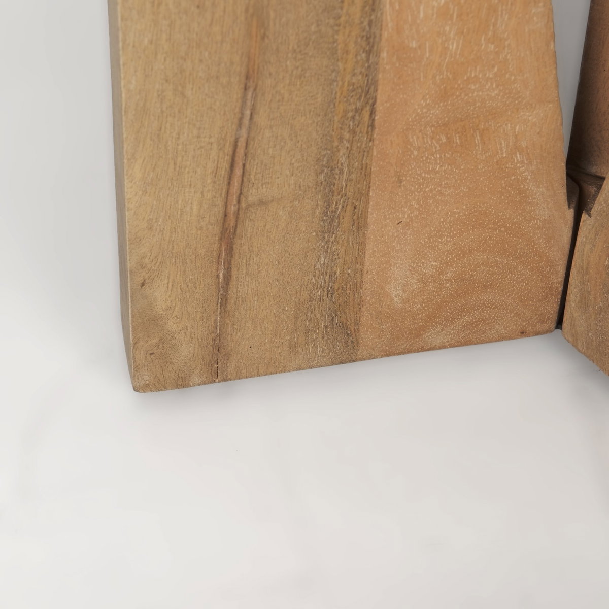 Mattius Light Wood Accent Table, Side & End Table by Mercana, 18" length x 18" width x 22" height View 11
