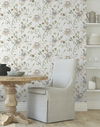 Dream Blossom White & Green Wallpaper thumbnail 2