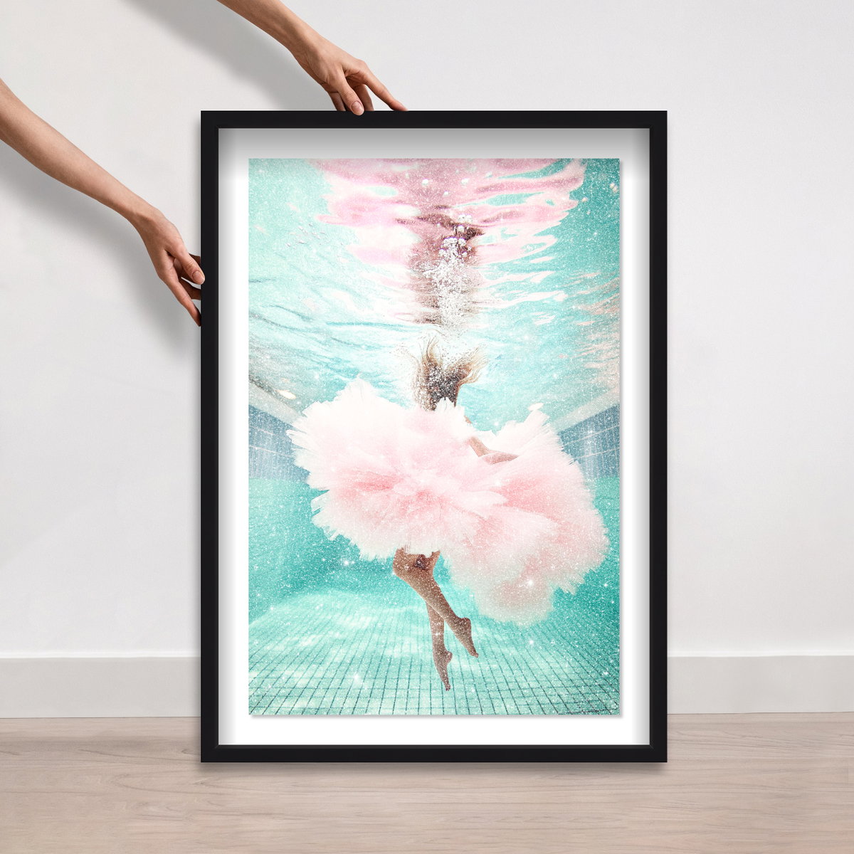 Aquatic Ballerina II (Diamond Dust), Art by Oliver Gal,  24x36 View 5
