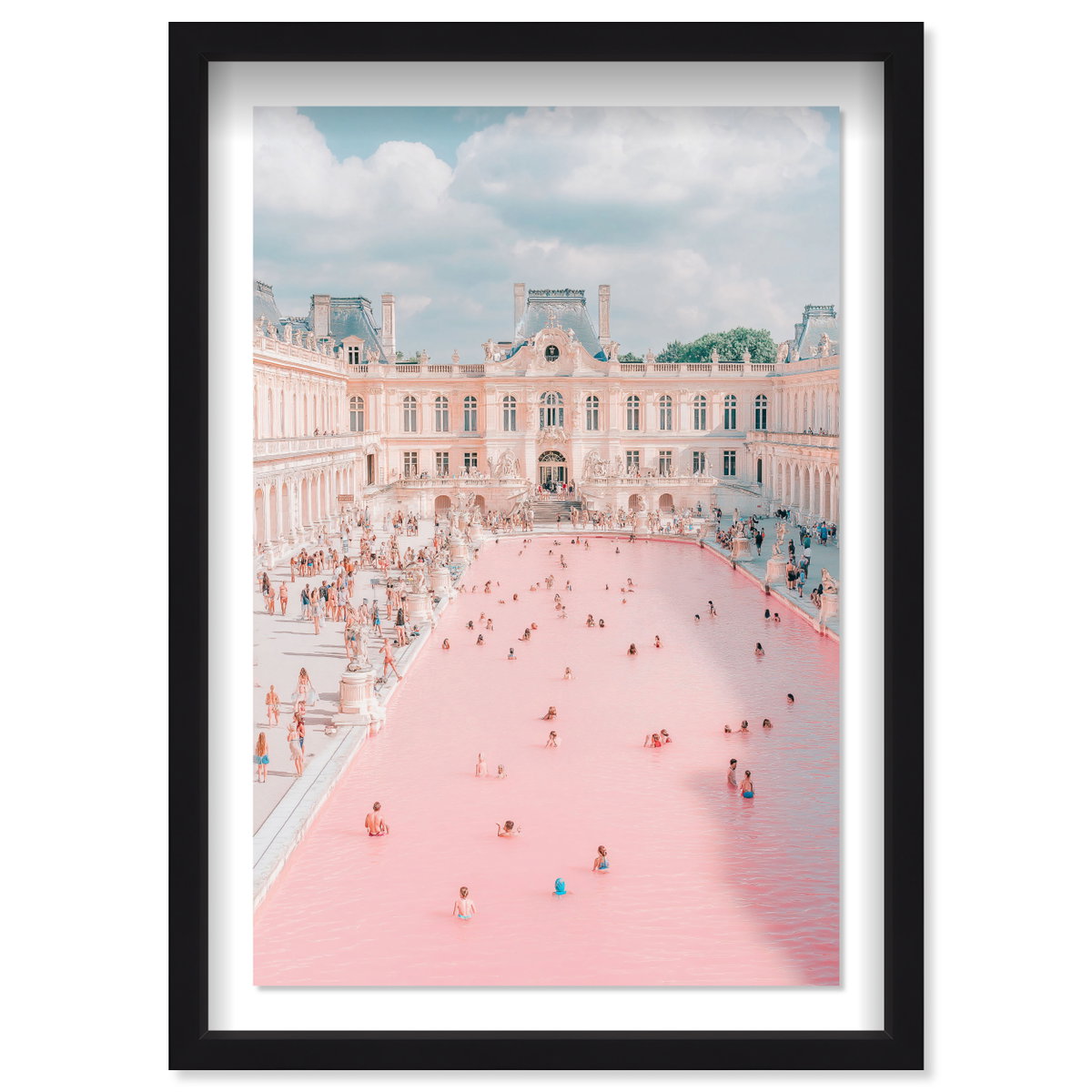 Pink Pool (No Embellishment), Art by Oliver Gal,  24x36 View 1