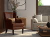 Whitney Distilled Leather Chair,Brown thumbnail 13