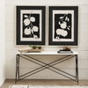 Carver Set of 2 Oblong White Washed Wood Footed Trays, Decorative Tray by Mercana, 14" length x 5.88" width x 3.13" height thumbnail 2