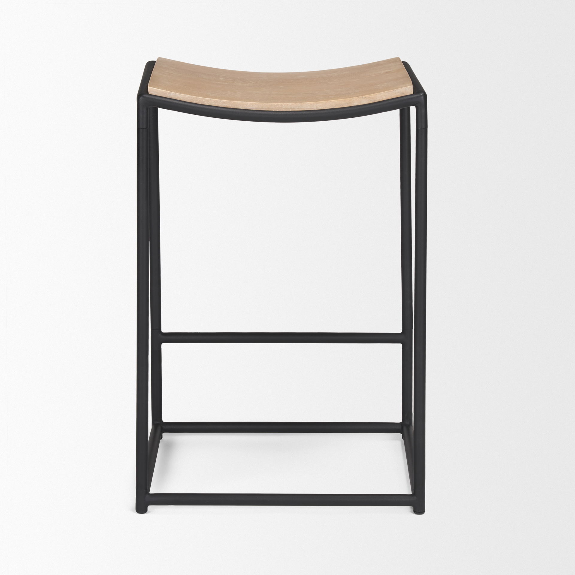 Taniel Light Brown Wood with Black Metal Counter Stool large image 