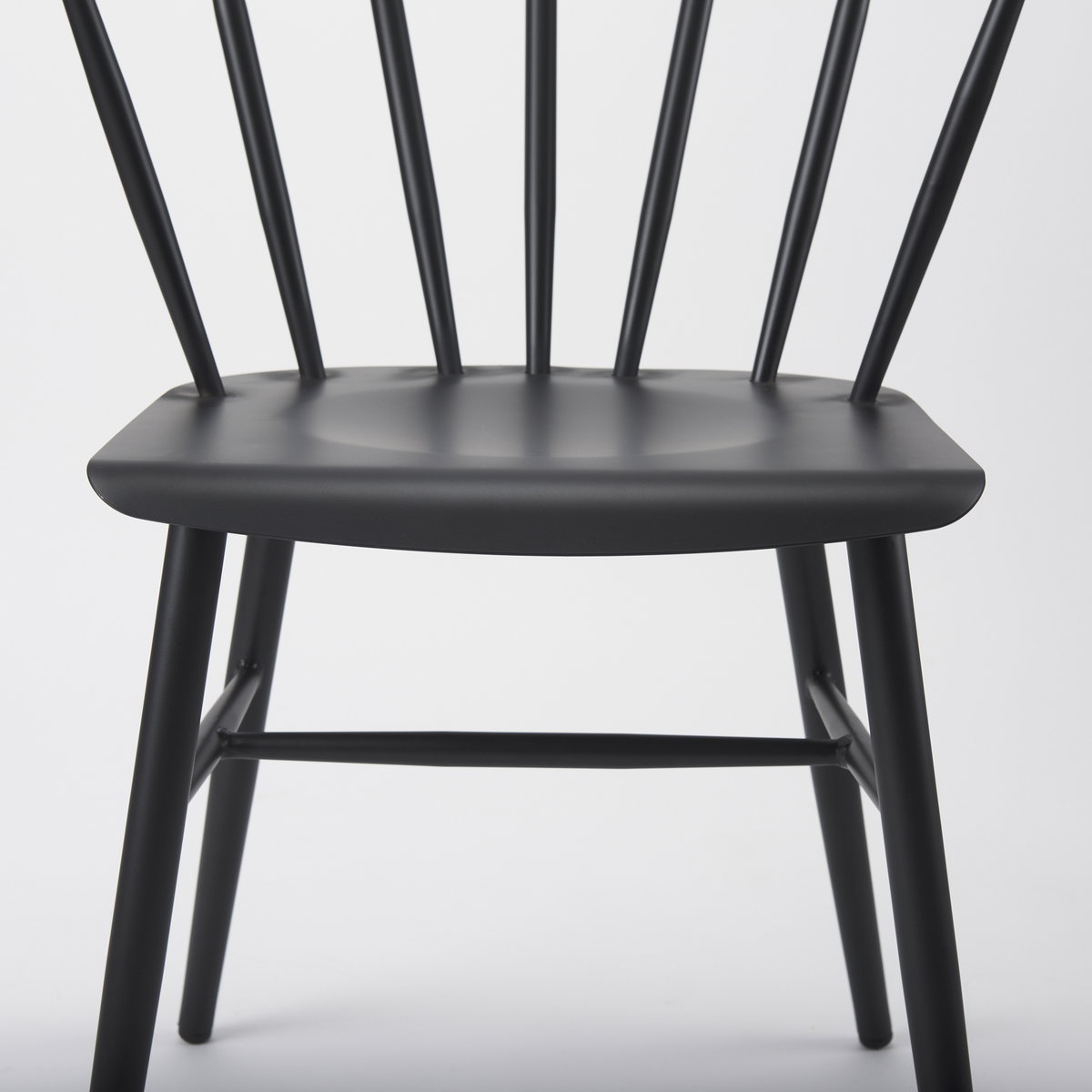 Colin Curved Back Dining Side Chair | Black Metal, Dining Chair by Mercana, 21.26" length x 21.26" width x 30.32" height View 14