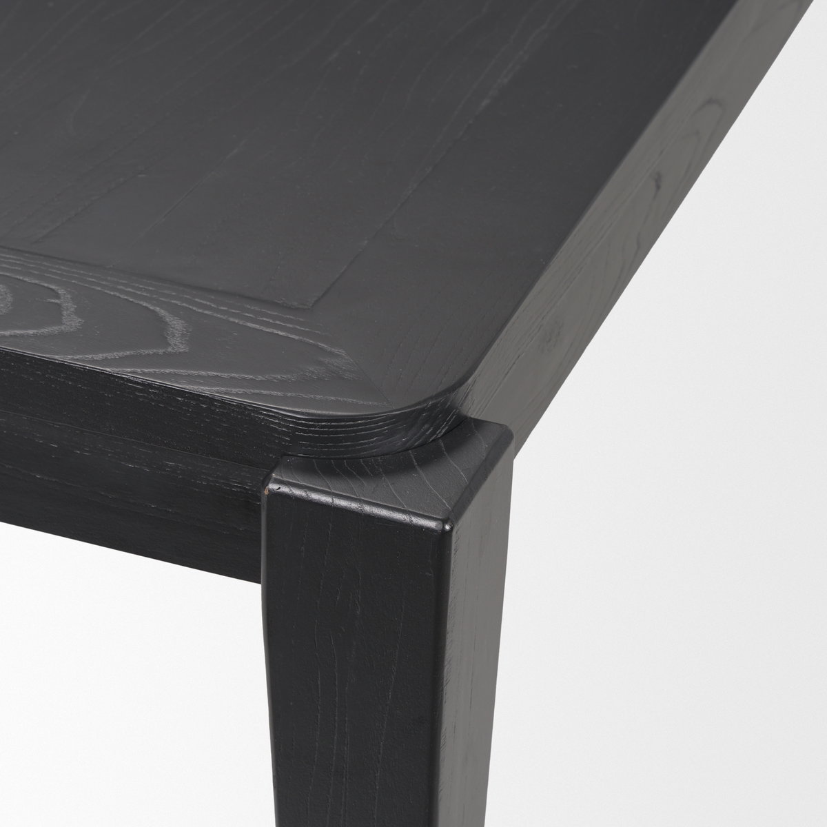Teva 92'L x 39'W Rectangular Dining Table | Modern | Black Wood | Seats 8, by Mercana, 92" length x 39" width x 30" height View 9