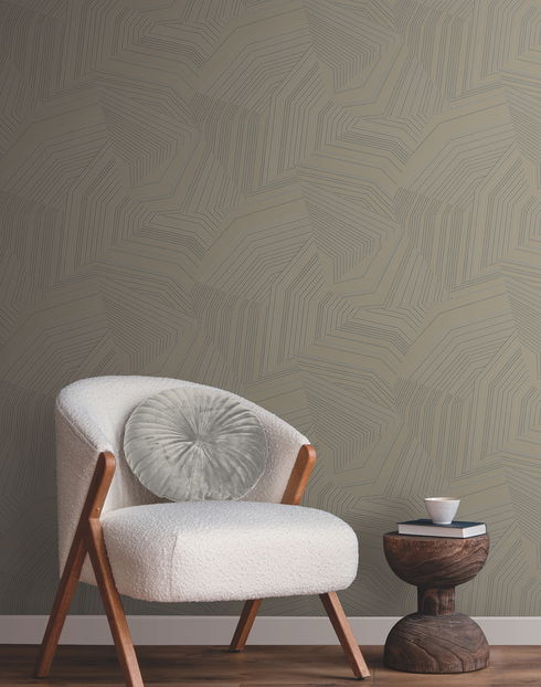 Dotted Maze Glint Wallpaper