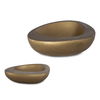 Ovate Brass Bowls Set Of 2, Decorative by Uttermost, 15" width x 4.5" height x 12" depth thumbnail 1
