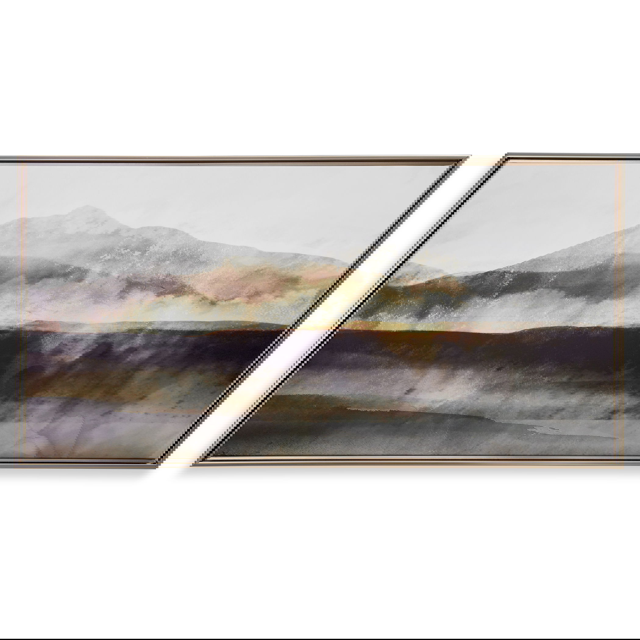 Splash Of Land Framed Canvas large image 