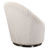 Crue White Swivel Chair, Accent Chair by Uttermost, 29" width x 32" height x 31" depth thumbnail 7