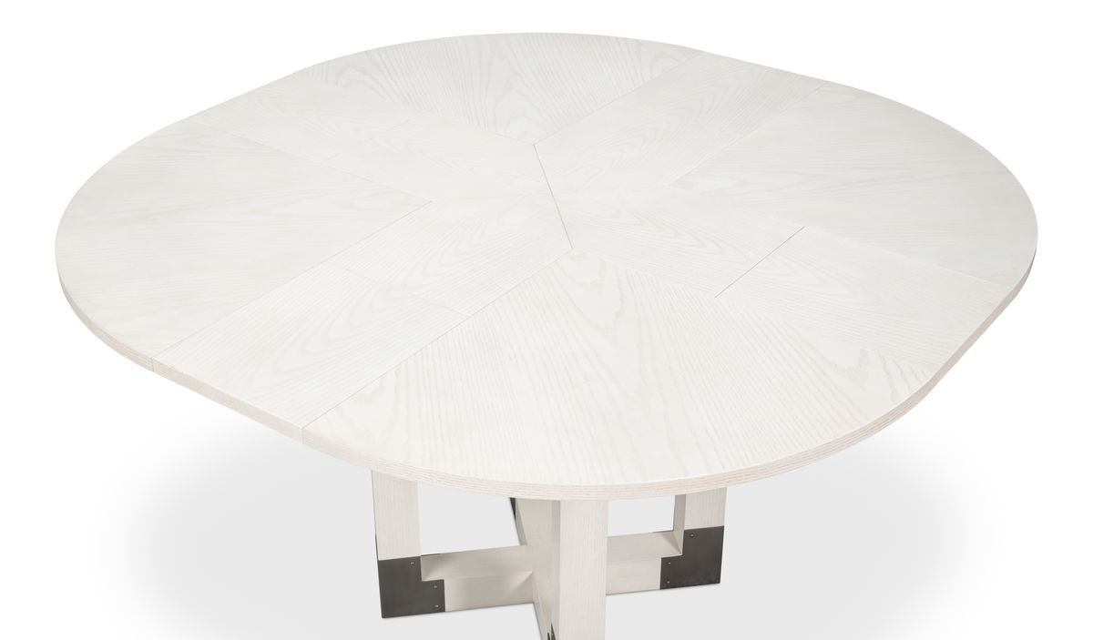 Brooklyn Jupe Table, by Sarreid, 4'8" length x 3'6" width x 2'6" height View 4