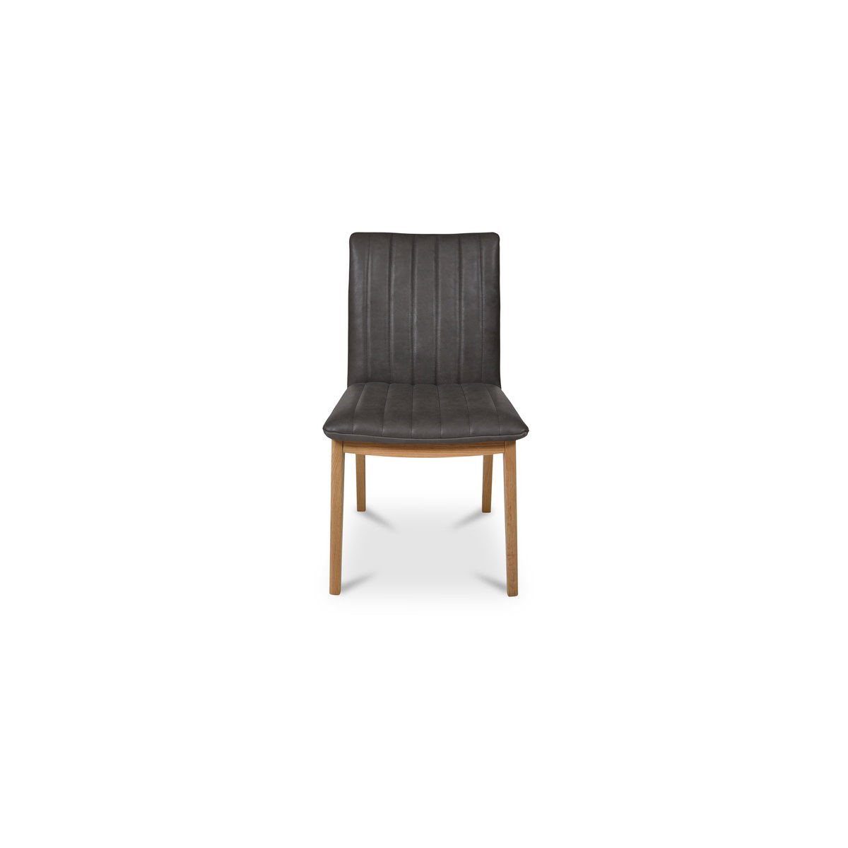 Demi Dining Chair Brown Leather-set Of Two, by Moe's Home, 19.7" width x 34" height x 24" depth View 5