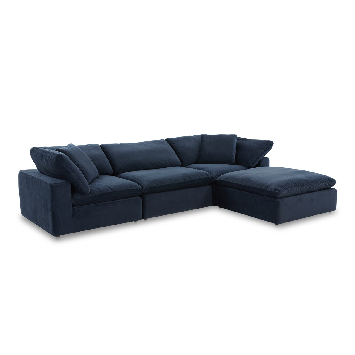 Clay Lounge Modular Sectional, Sectional Sofa by Moe's Home, 133.5" width x 32" height x 89" depth View 2