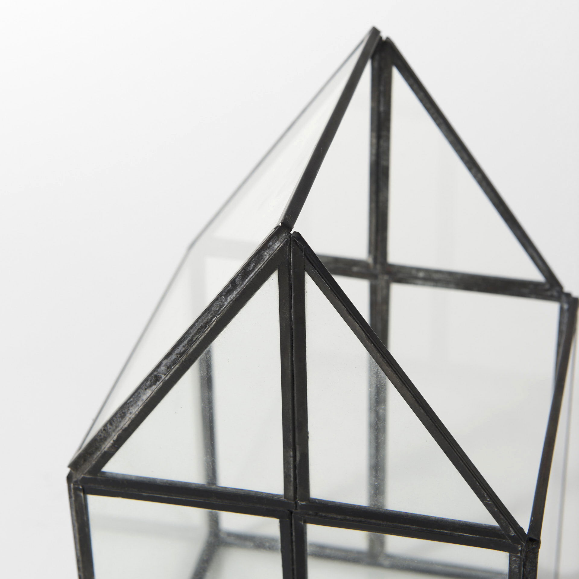 Sikes (Small) 6L x 6W x 10H Glass Terrarium, Boxe by Mercana, 6.1" length x 6.1" width x 10.04" height View 8