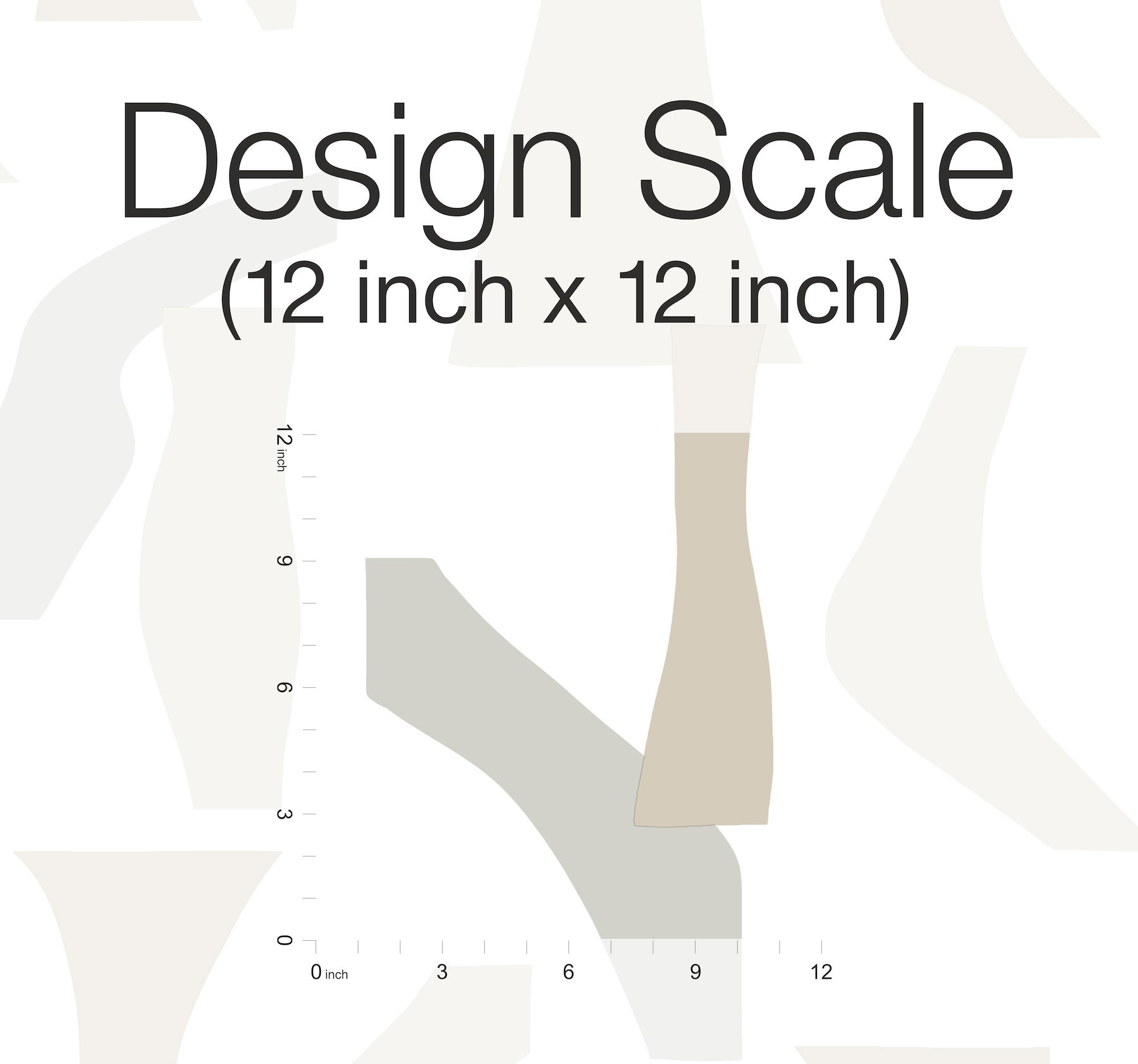 Modernist Neutral Peel & Stick Wallpaper large image 