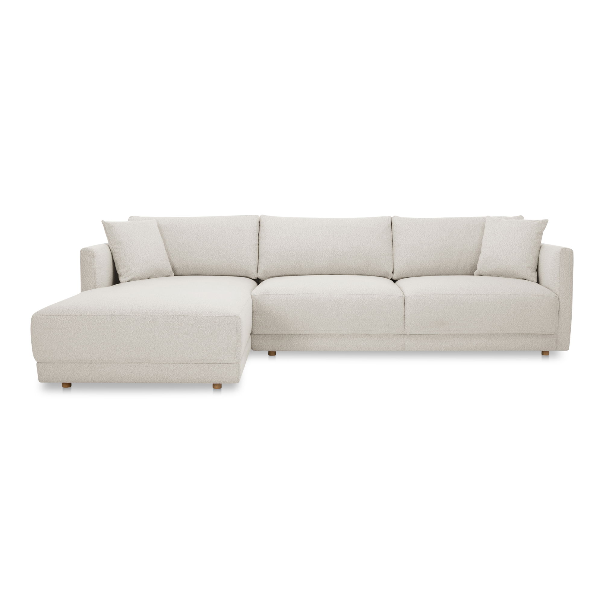 Bryn Sectional Left Oyster, Sectional Sofa by Moe's Home, 115.5" width x 31.5" height x 70.5" depth View 1