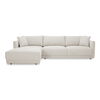 Bryn Sectional Left Oyster, Sectional Sofa by Moe's Home, 115.5" width x 31.5" height x 70.5" depth thumbnail 1