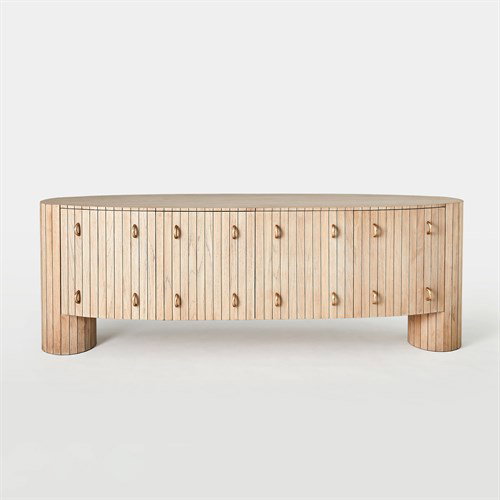 Luna Media Console, Furniture by Global Views, 84" width x 29" height View 7