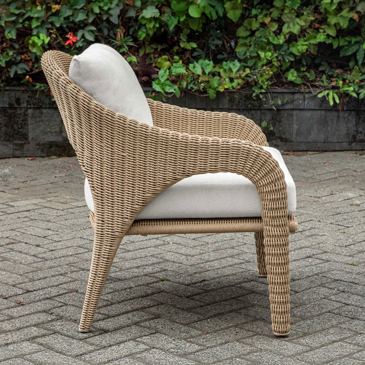 Kavali Outdoor Wicker Lounge Chair, Outdoor Chair by Uttermost, 2'4.5" width x 2'10.7" height x 2'6" depth View 4