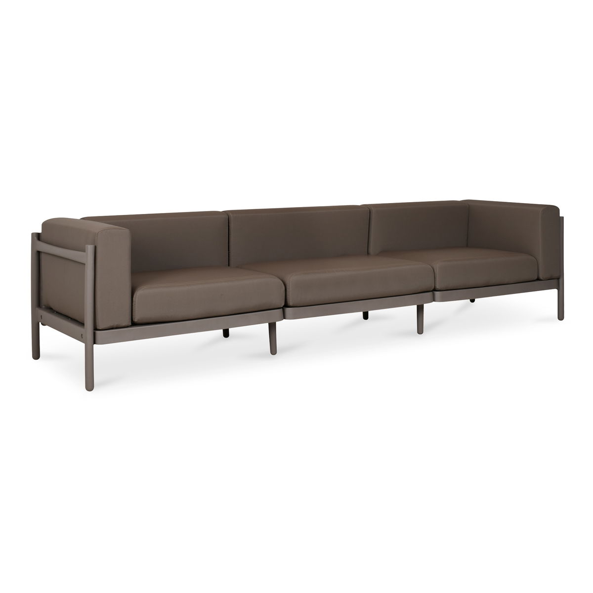 Suri Outdoor 3-seat Sofa, Sofas & Sectional by Moe's Home, 109" width x 26.2" height x 28.7" depth View 2