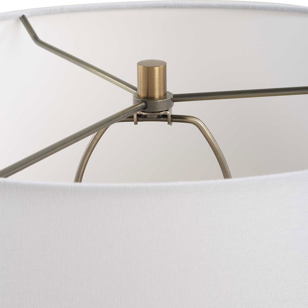 Acosta Ribbed Table Lamp, by Uttermost, 17" width x 22.25" height x 17" depth View 8