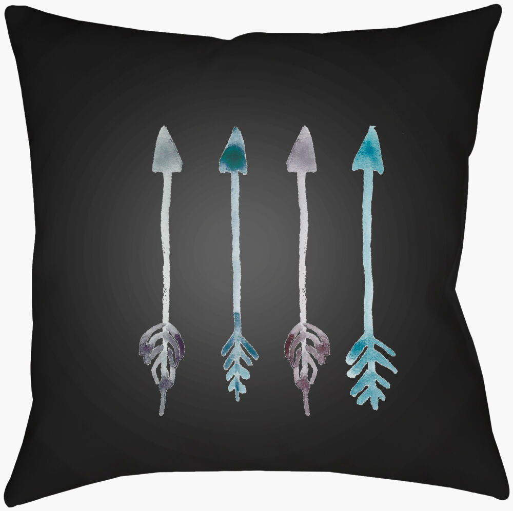 Arrows Accent Pillow, Decorative Pillow by Surya, 18" length x 18" width