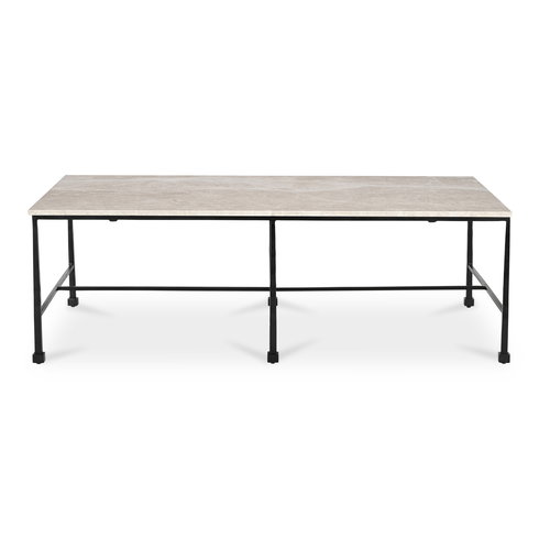 River Coffee Table Botticino Marble