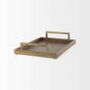 Shay Aluminium Tray - Medium, Decorative Tray by Mercana, 17" length x 12" width x 3" height thumbnail 9