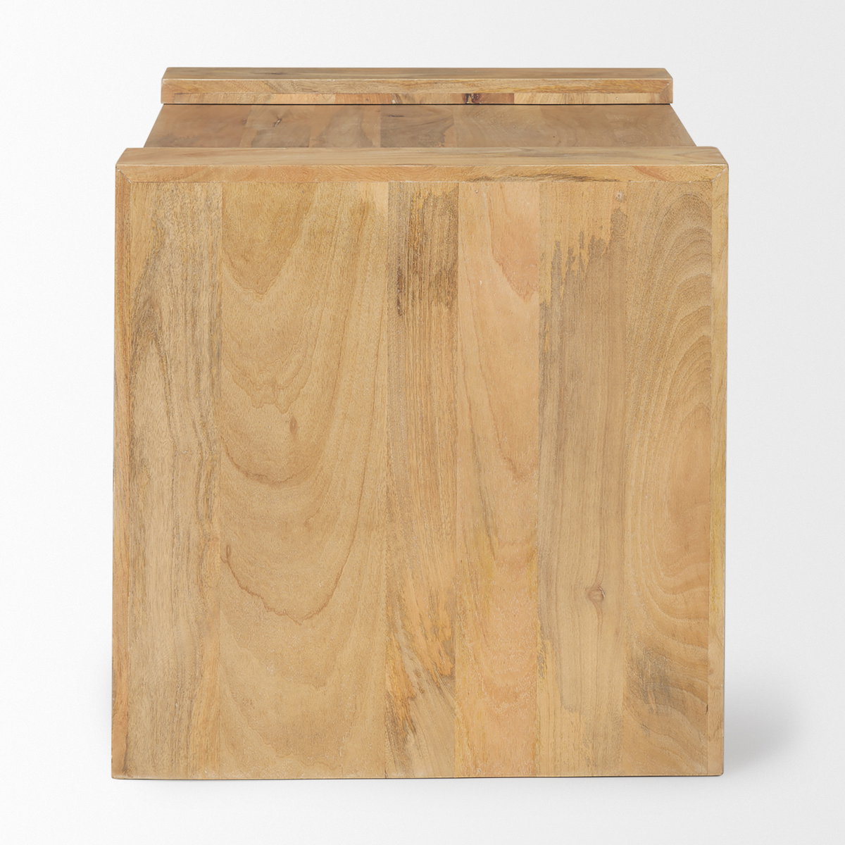 Athelia Light Wood Accent Table, Side & End Table by Mercana, 23" length x 22" width x 22.5" height View 5