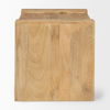 Athelia Light Wood Accent Table, Side & End Table by Mercana, 23" length x 22" width x 22.5" height thumbnail 5